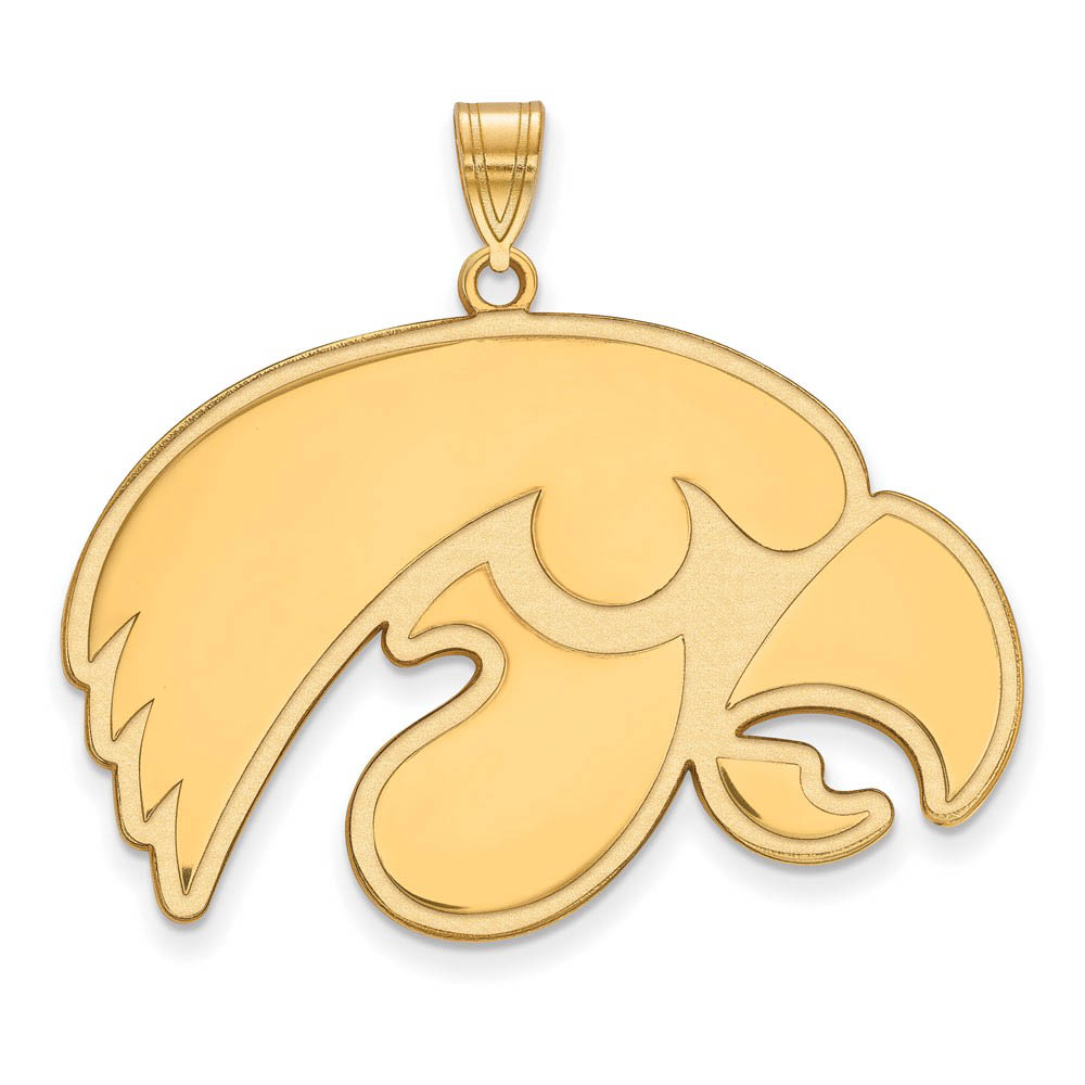14k Gold Plated Silver U. of Iowa Mascot Pendant