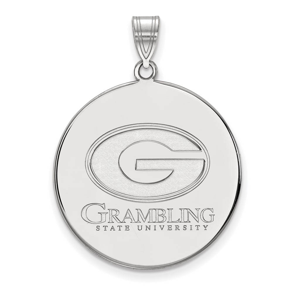 Sterling Silver Grambling State Disc Pendant