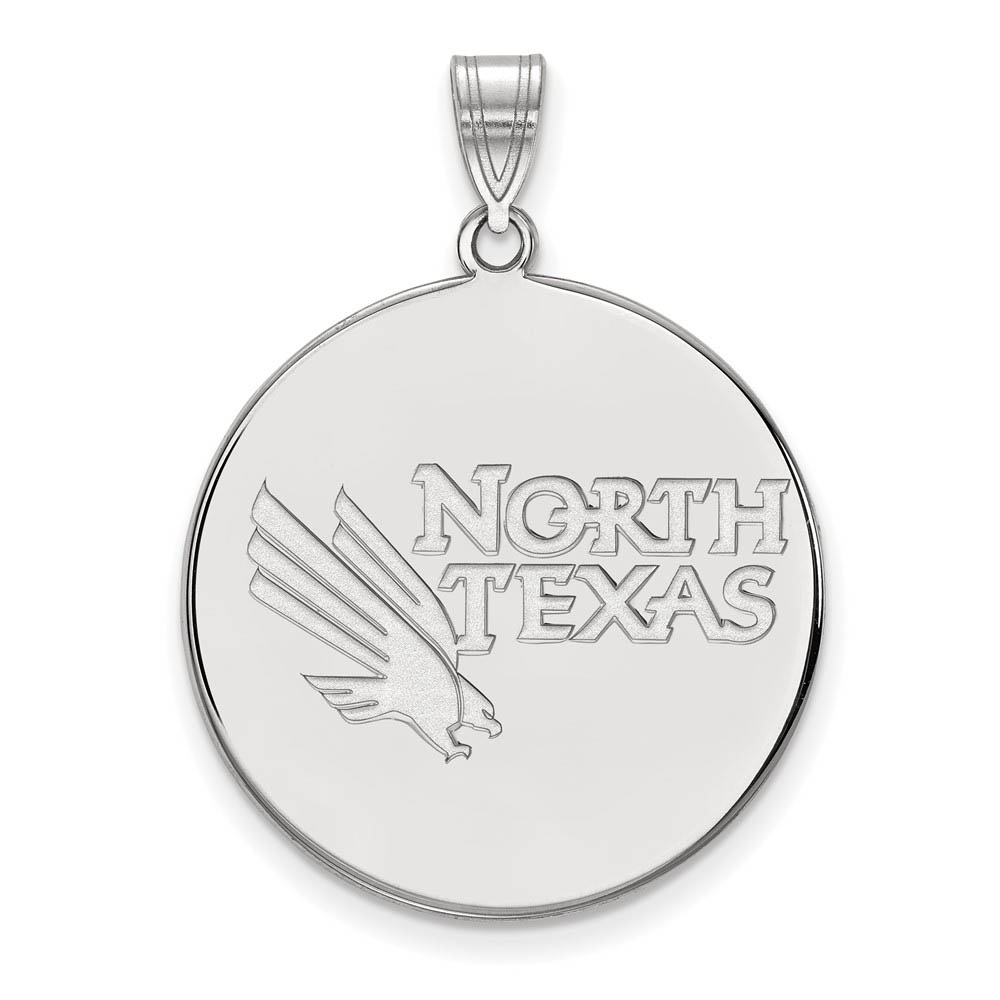 Sterling Silver North Texas Disc Pendant