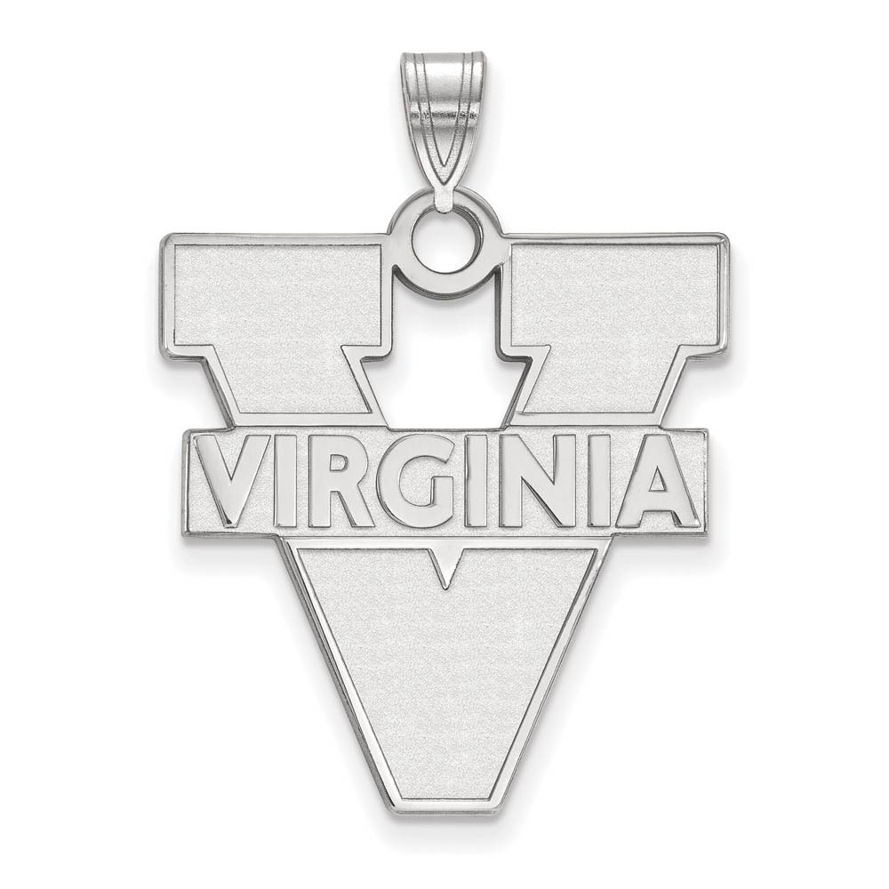 Sterling Silver U. of Virginia 'V' Logo Pendant