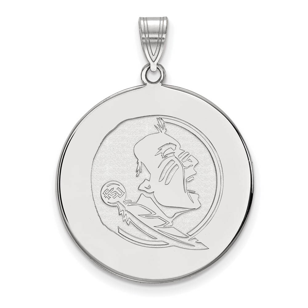 Sterling Silver Florida State Disc Pendant