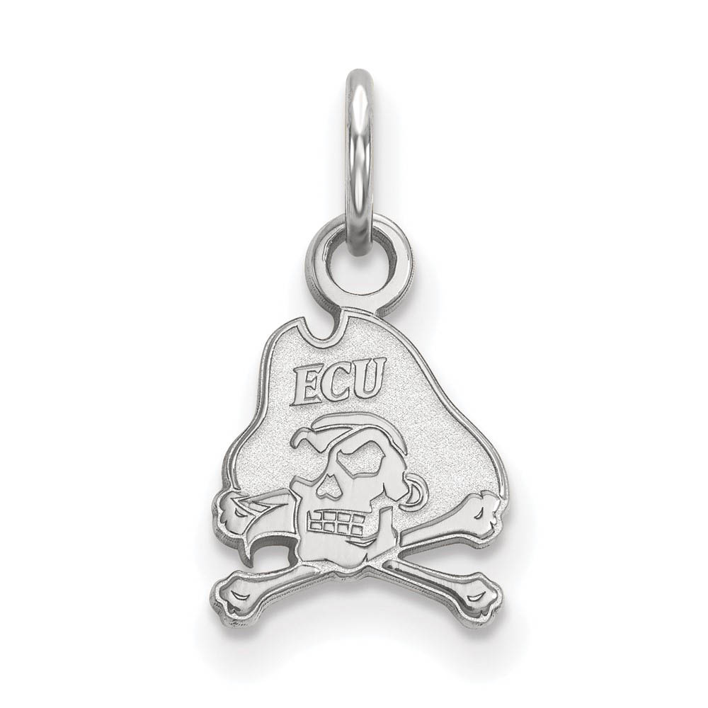 10k White Gold East Carolina U (Tiny) Mascot Charm or Pendant
