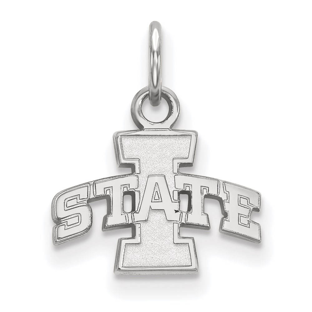 10k White Gold Iowa State (Tiny) Charm or Pendant