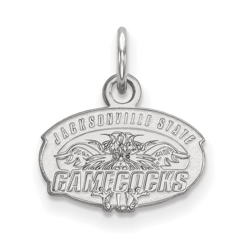 10k White Gold Jacksonville State (Tiny) Charm or Pendant