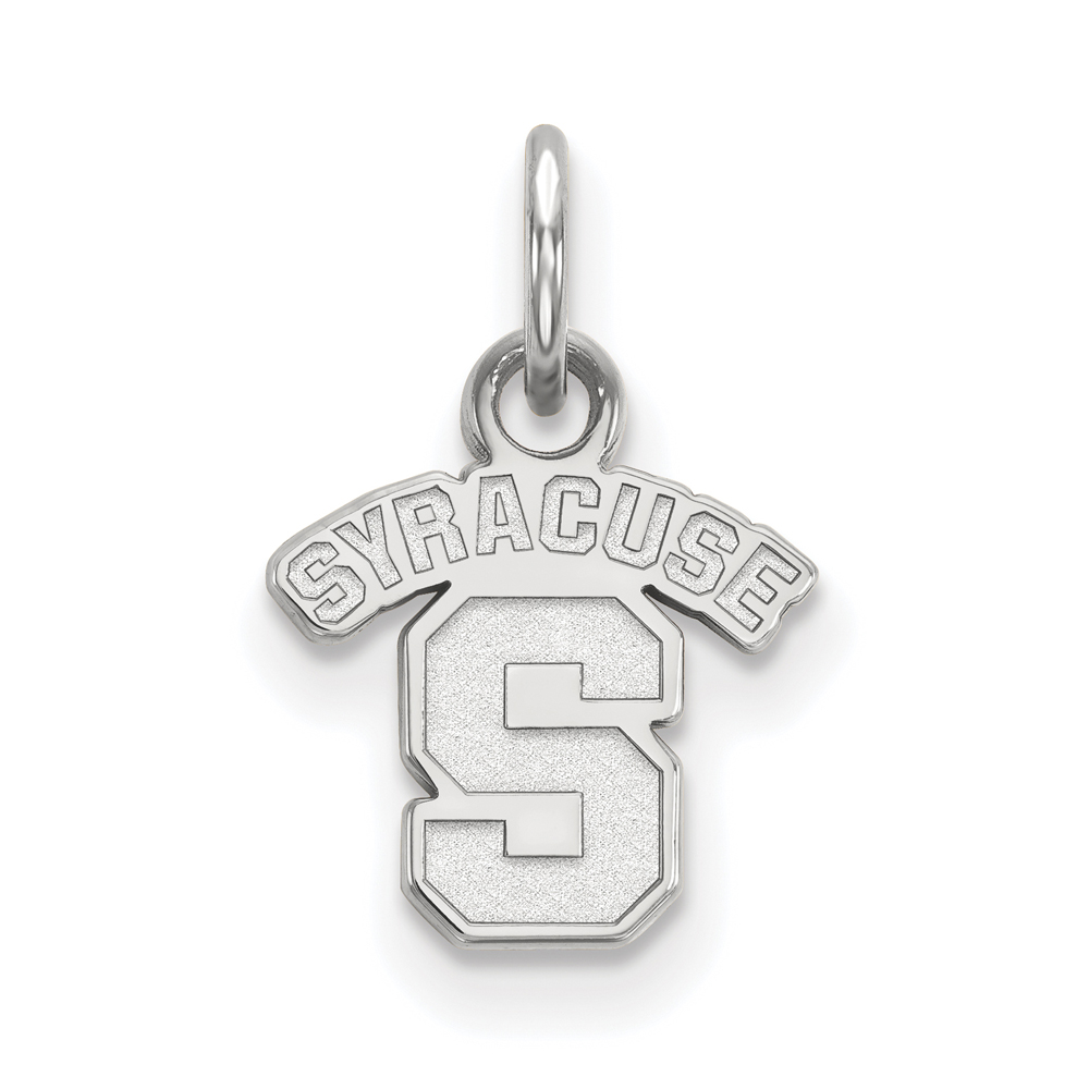10k White Gold Syracuse U. XS (Tiny) 'SYRACUSE S' Charm or Pendant