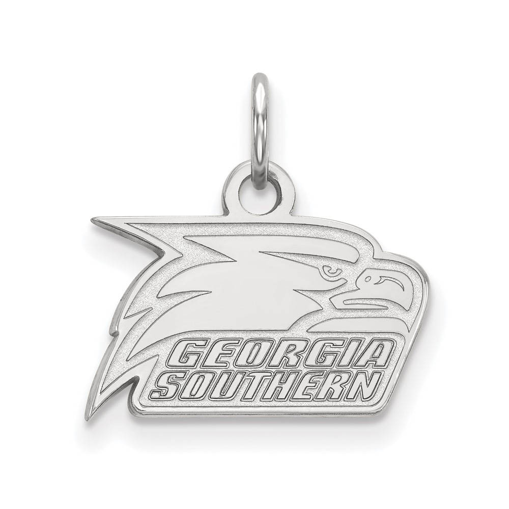 10k White Gold Georgia Southern U (Tiny) Mascot Logo Charm Pendant