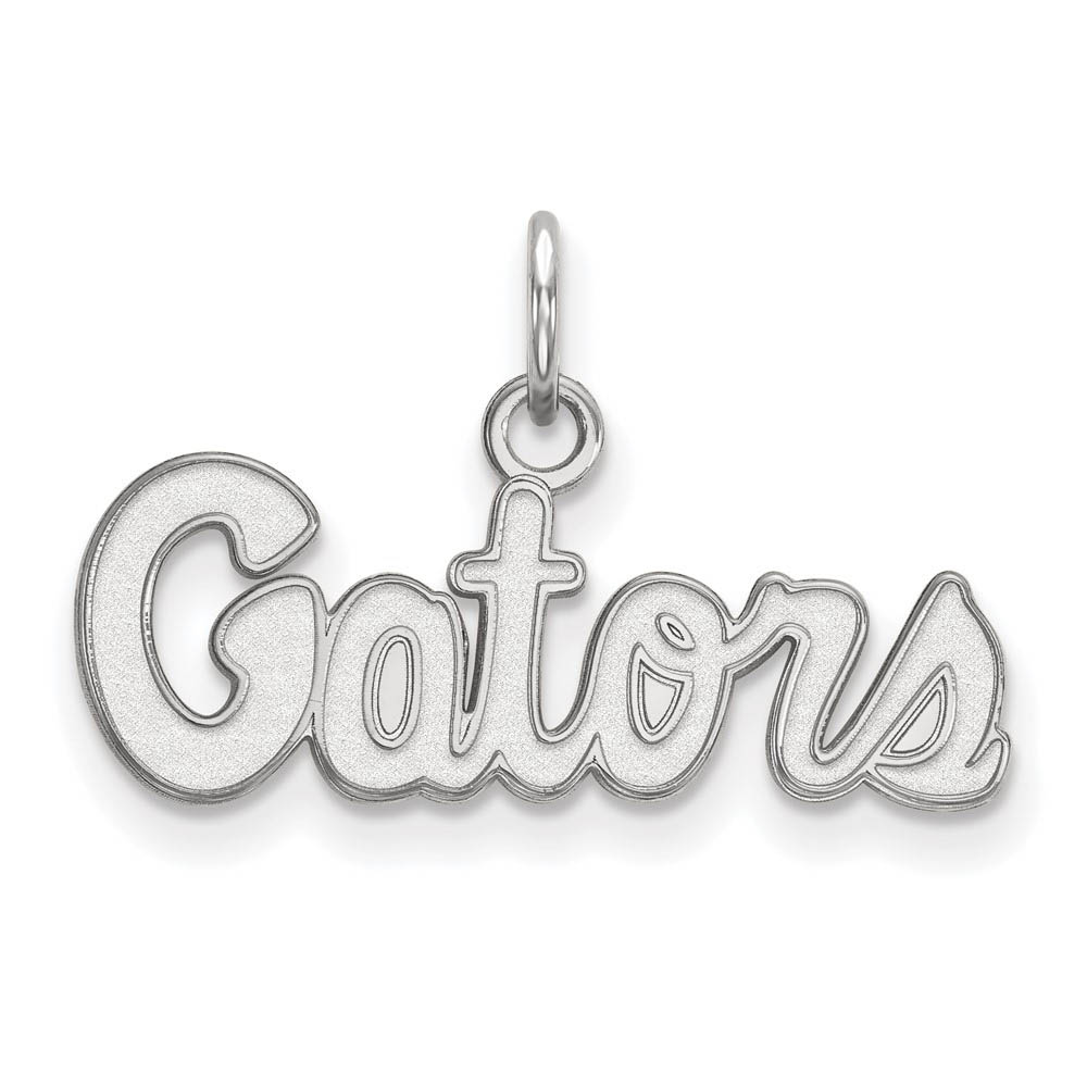 10k White Gold U. of Florida (Tiny) Script Charm or Pendant
