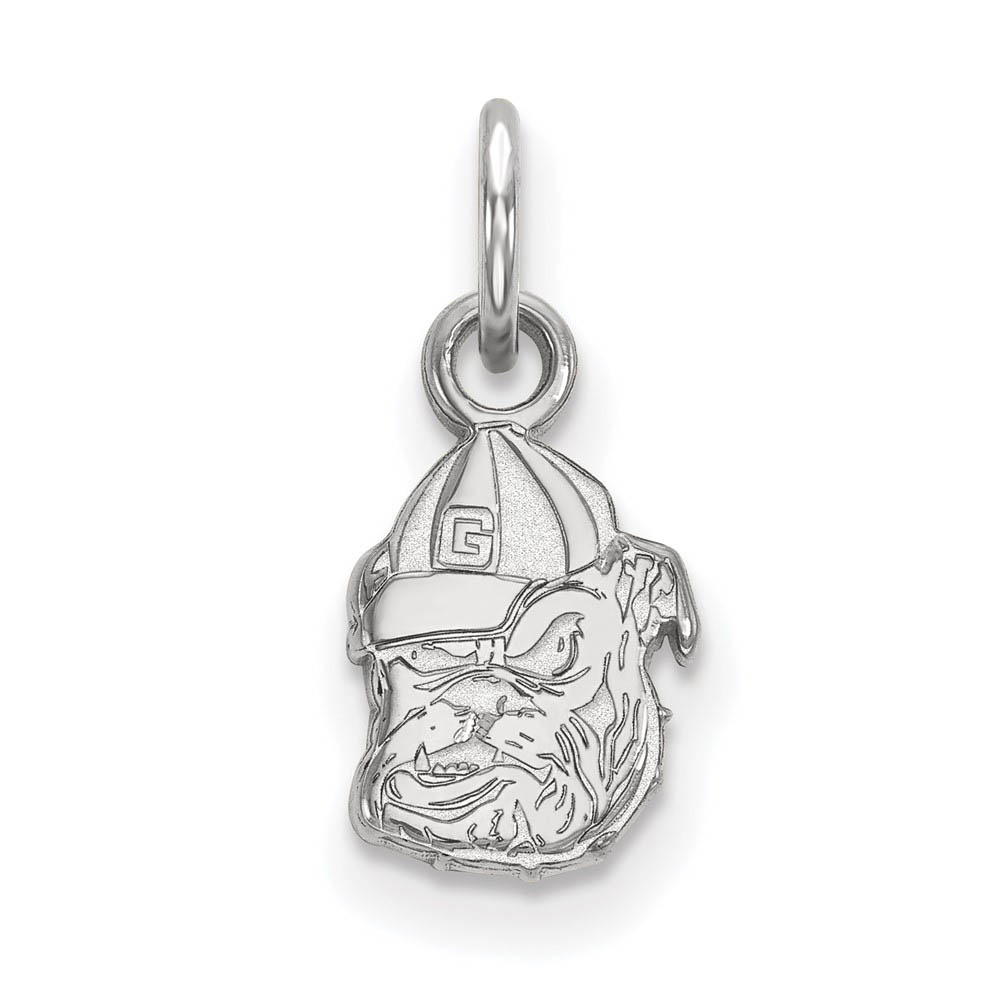 10k White Gold U. of Georgia (Tiny) Mascot Charm or Pendant