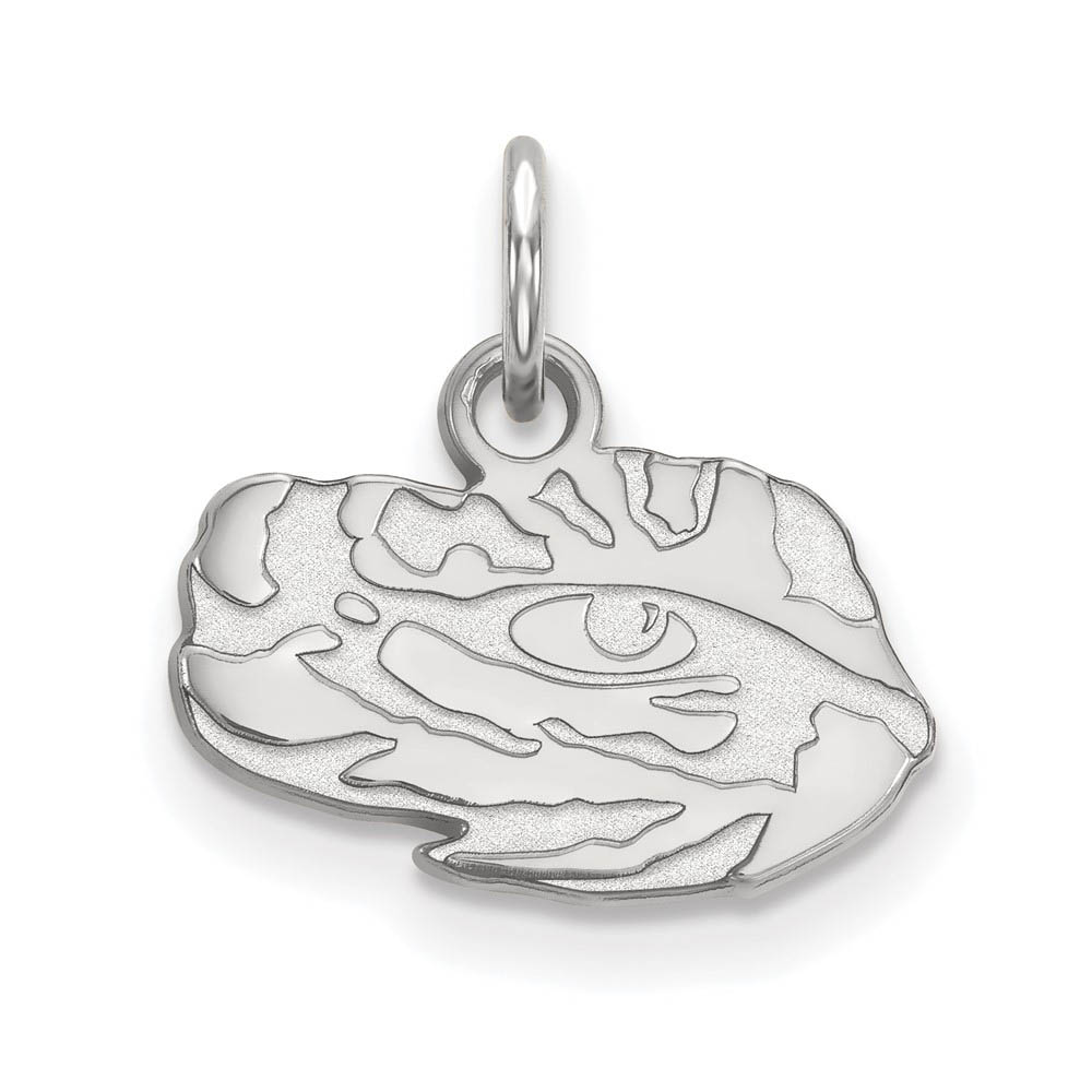 10k White Gold Louisiana State (Tiny) Mascot Charm or Pendant