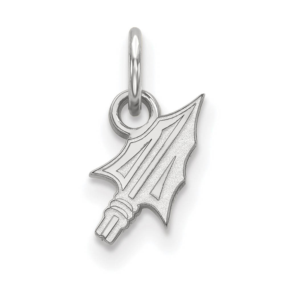 10k White Gold Florida State (Tiny) Arrowhead Charm or Pendant
