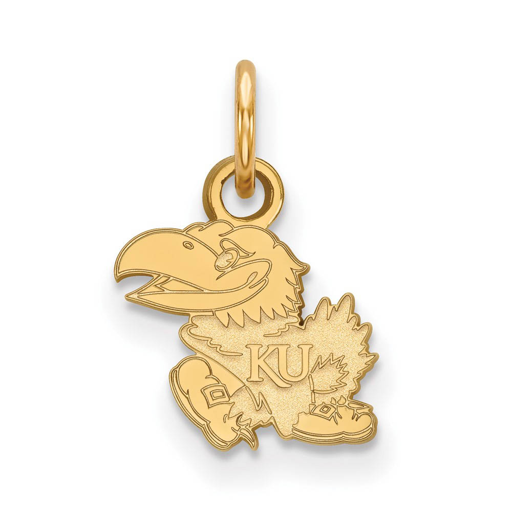 10k Yellow Gold U. of Kansas (Tiny) Mascot Charm or Pendant