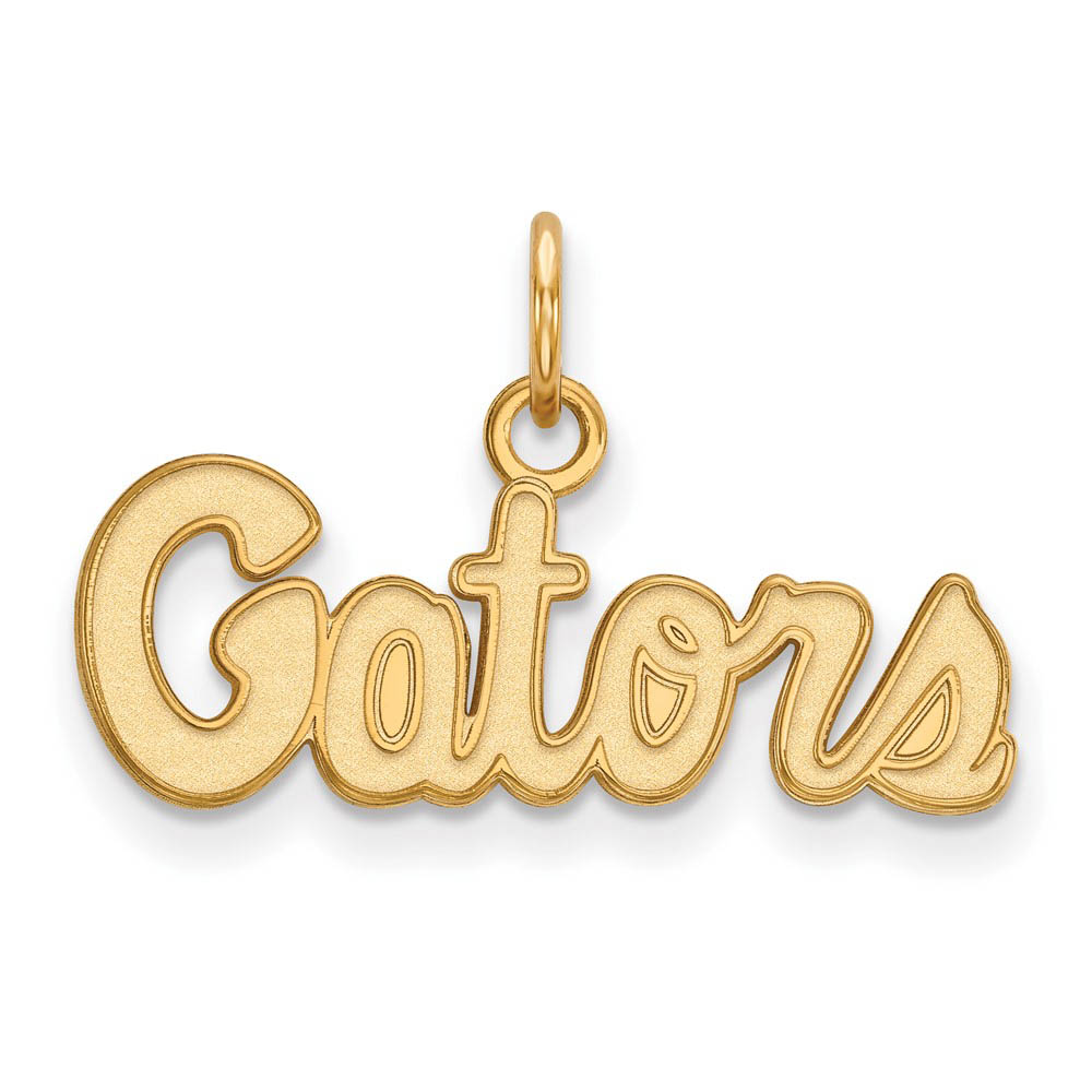 10k Yellow Gold U. of Florida (Tiny) Script Charm or Pendant