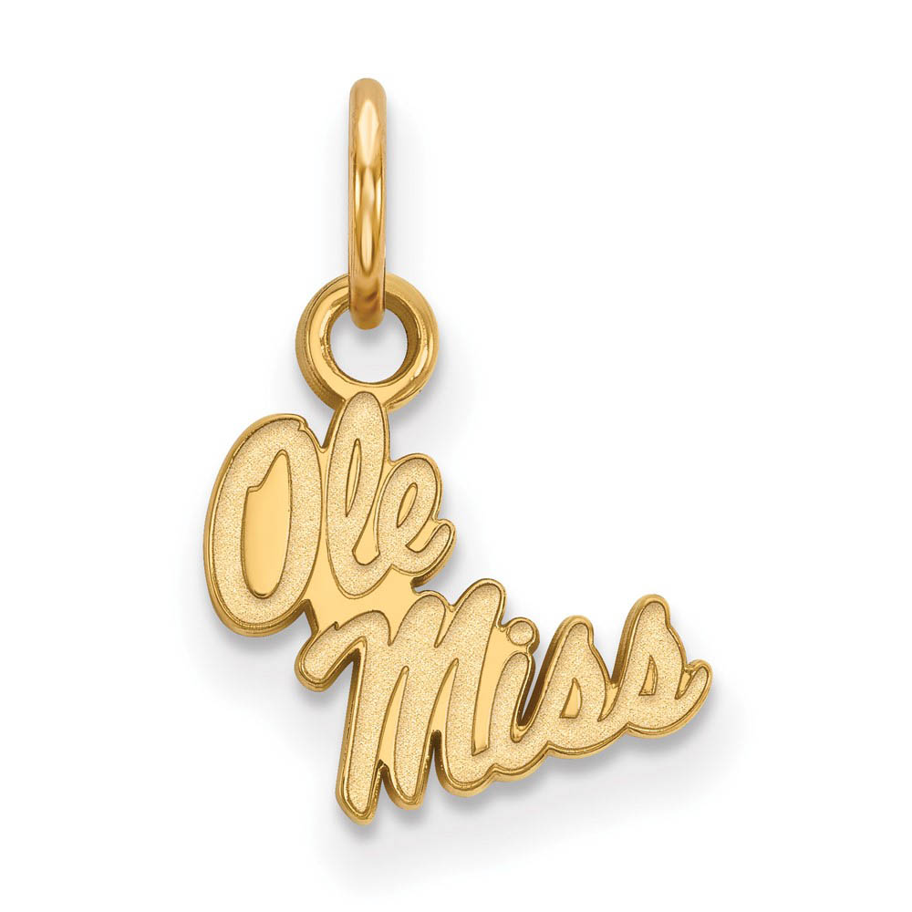 10k Yellow Gold U. of Mississippi (Tiny) Charm or Pendant