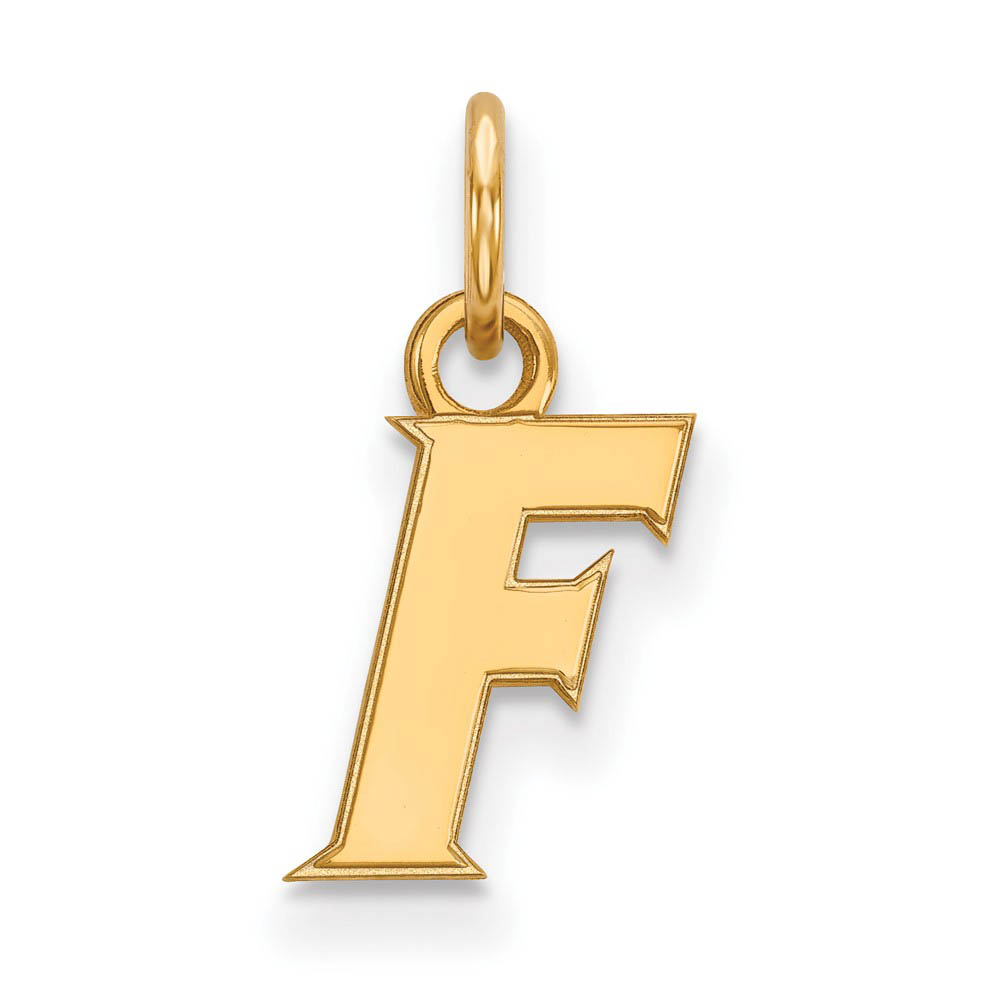 10k Yellow Gold U. of Florida (Tiny) Initial F Charm or Pendant
