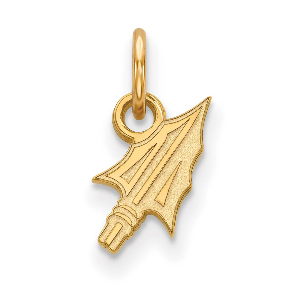 10k Yellow Gold Florida State (Tiny) Arrowhead Charm or Pendant