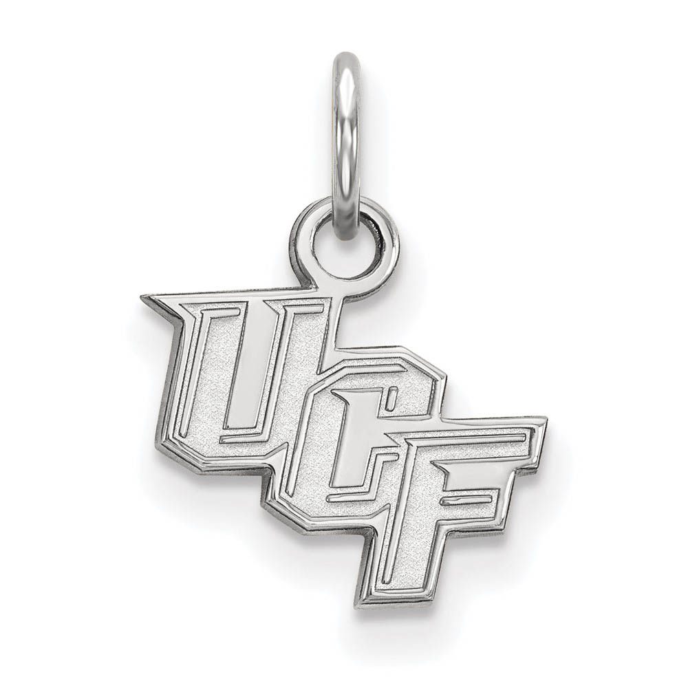 14k White Gold Central Florida (Tiny) 'UCF' Charm or Pendant