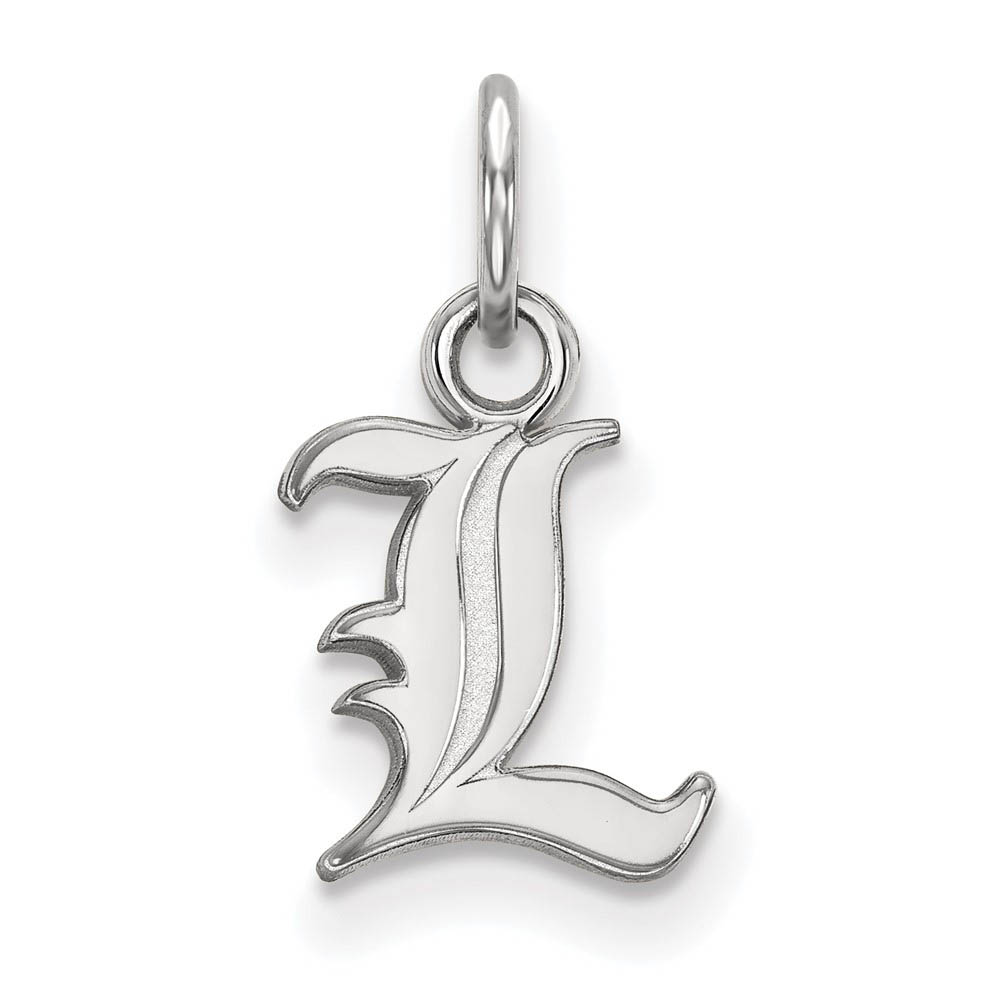 14k White Gold U. of Louisville (Tiny) Charm or Pendant