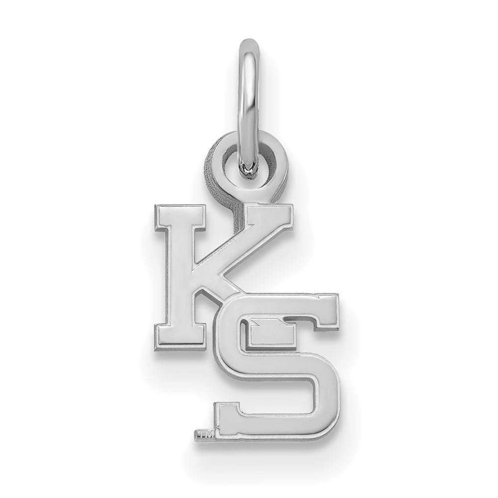 14k White Gold Kansas State (Tiny) Charm or Pendant