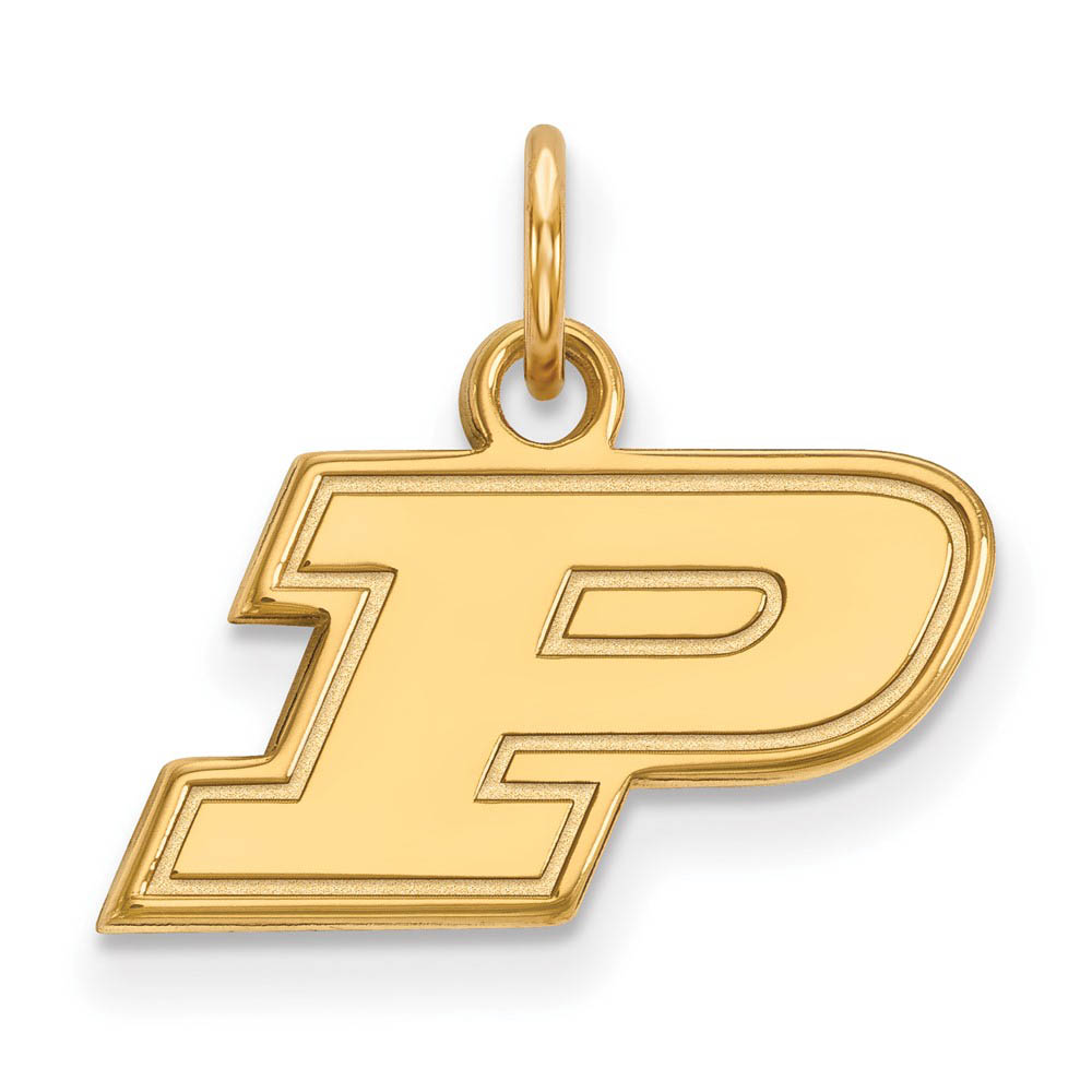 14k Yellow Gold Purdue Initial P Charm or Pendant