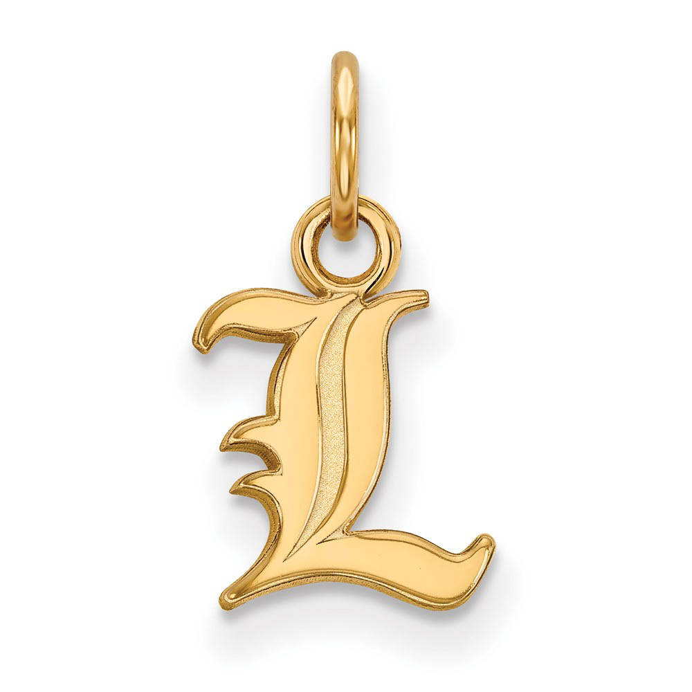 14k Yellow Gold U. of Louisville (Tiny) Charm or Pendant