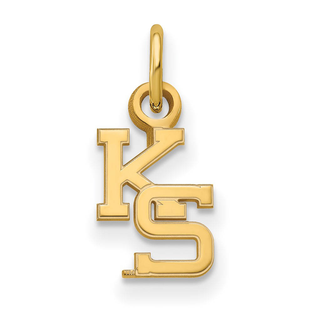 14k Yellow Gold Kansas State (Tiny) Charm or Pendant