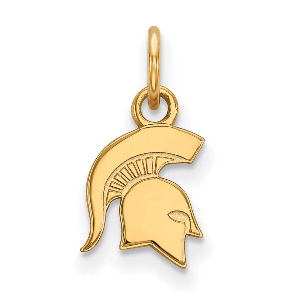 14k Yellow Gold Michigan State (Tiny) Logo Charm or Pendant
