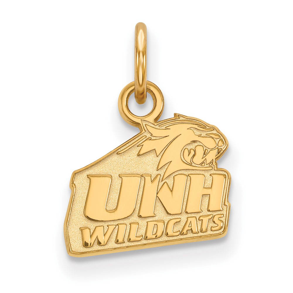 14k Gold Plated Silver U. of New Hampshire (Tiny) Logo Charm