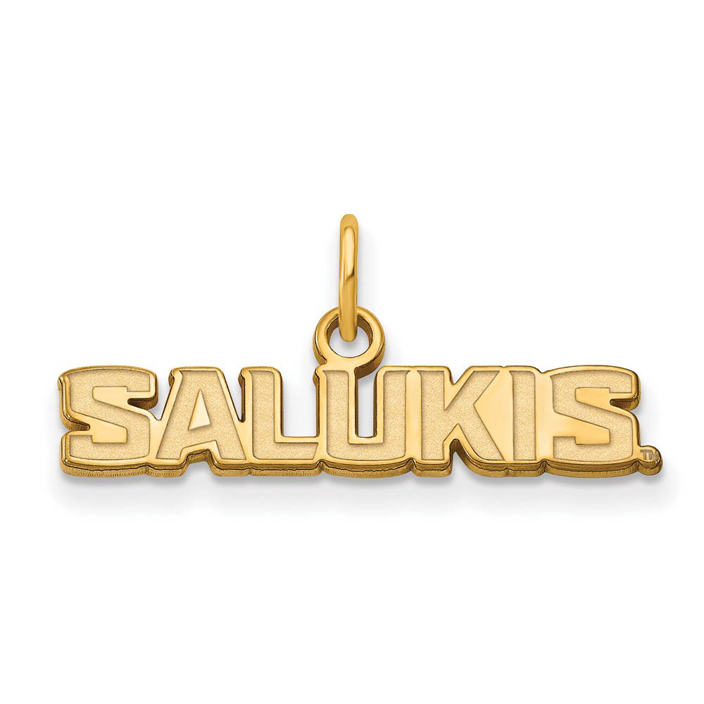 14k Gold Plated Silver Southern Illinois U. (Tiny) Charm or Pendant