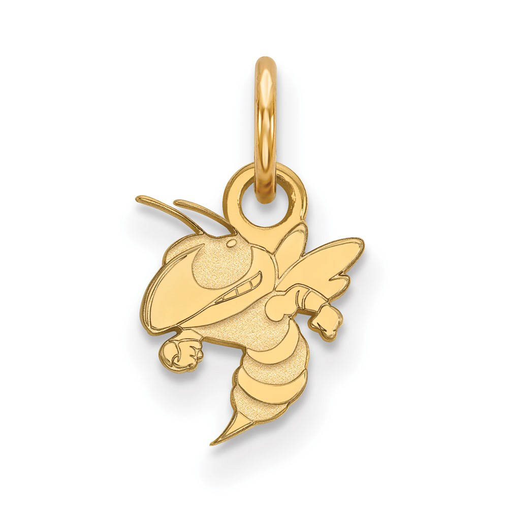 14k Gold Plated Silver Georgia Technology (Tiny) Logo Charm