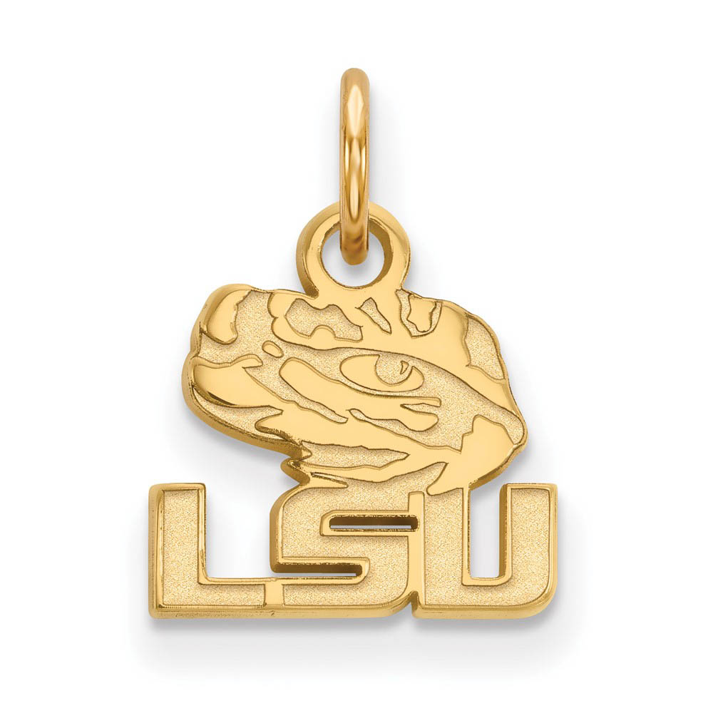 14k Gold Plated Silver Louisiana State (Tiny) Charm or Pendant