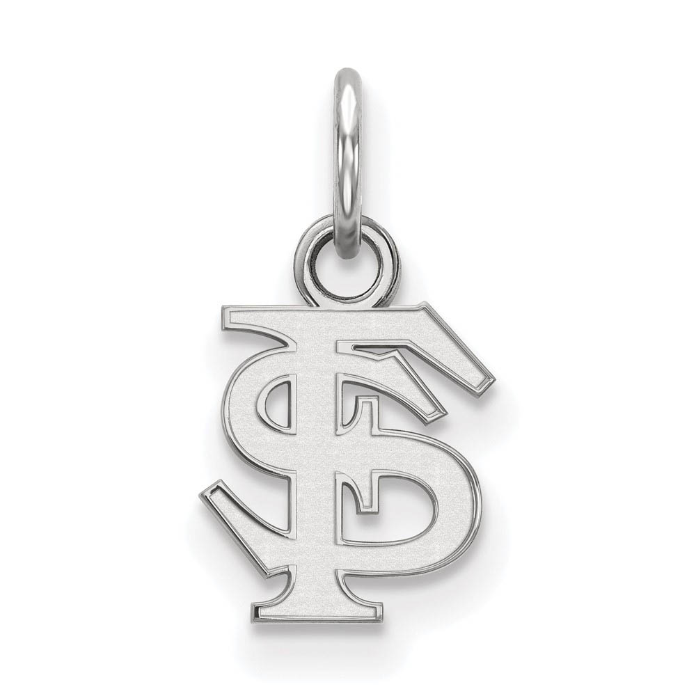 Sterling Silver Florida State (Tiny) 'FS' Charm or Pendant