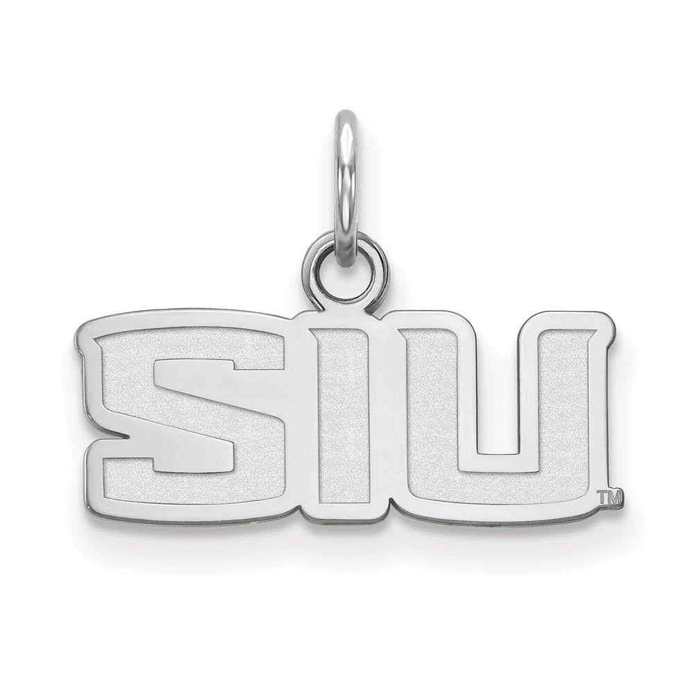 Sterling Silver Southern Illinois U. (Tiny) 'SIU' Charm or Pendant