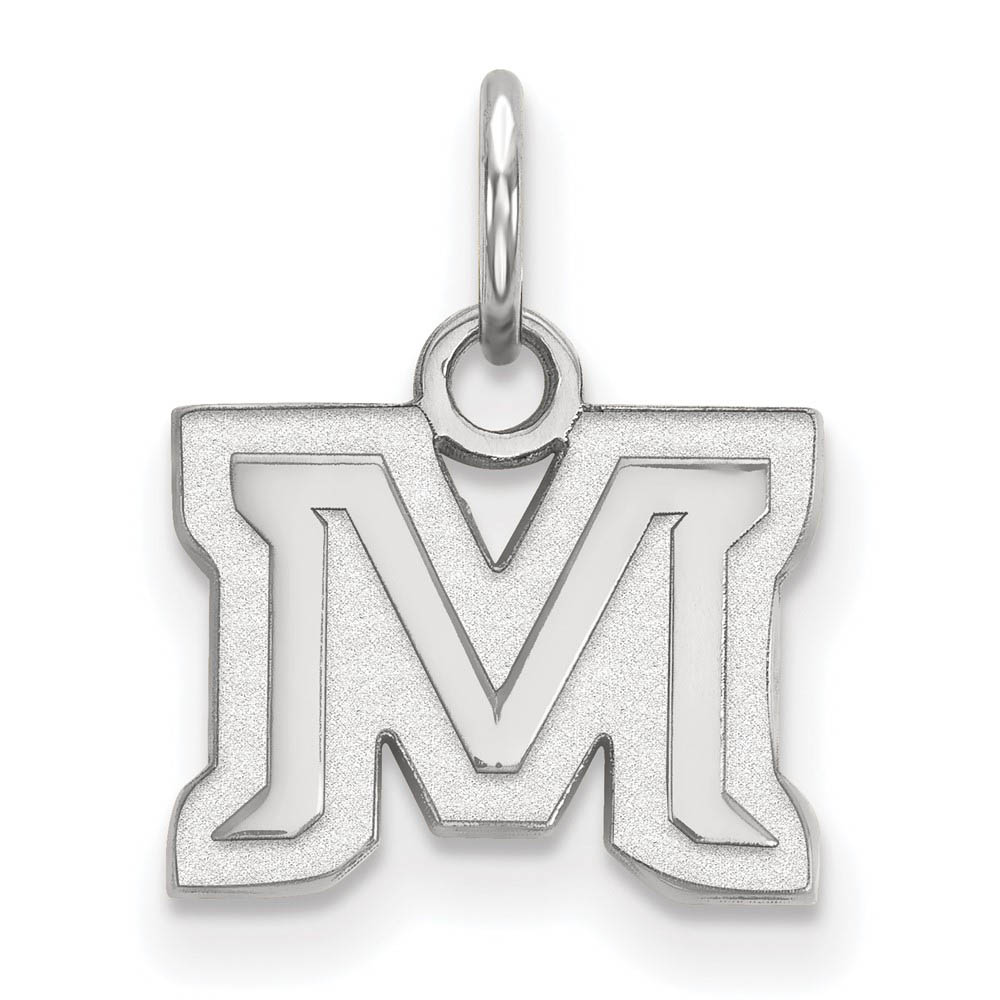 Sterling Silver Montana State XS (Tiny) 'M' Charm or Pendant