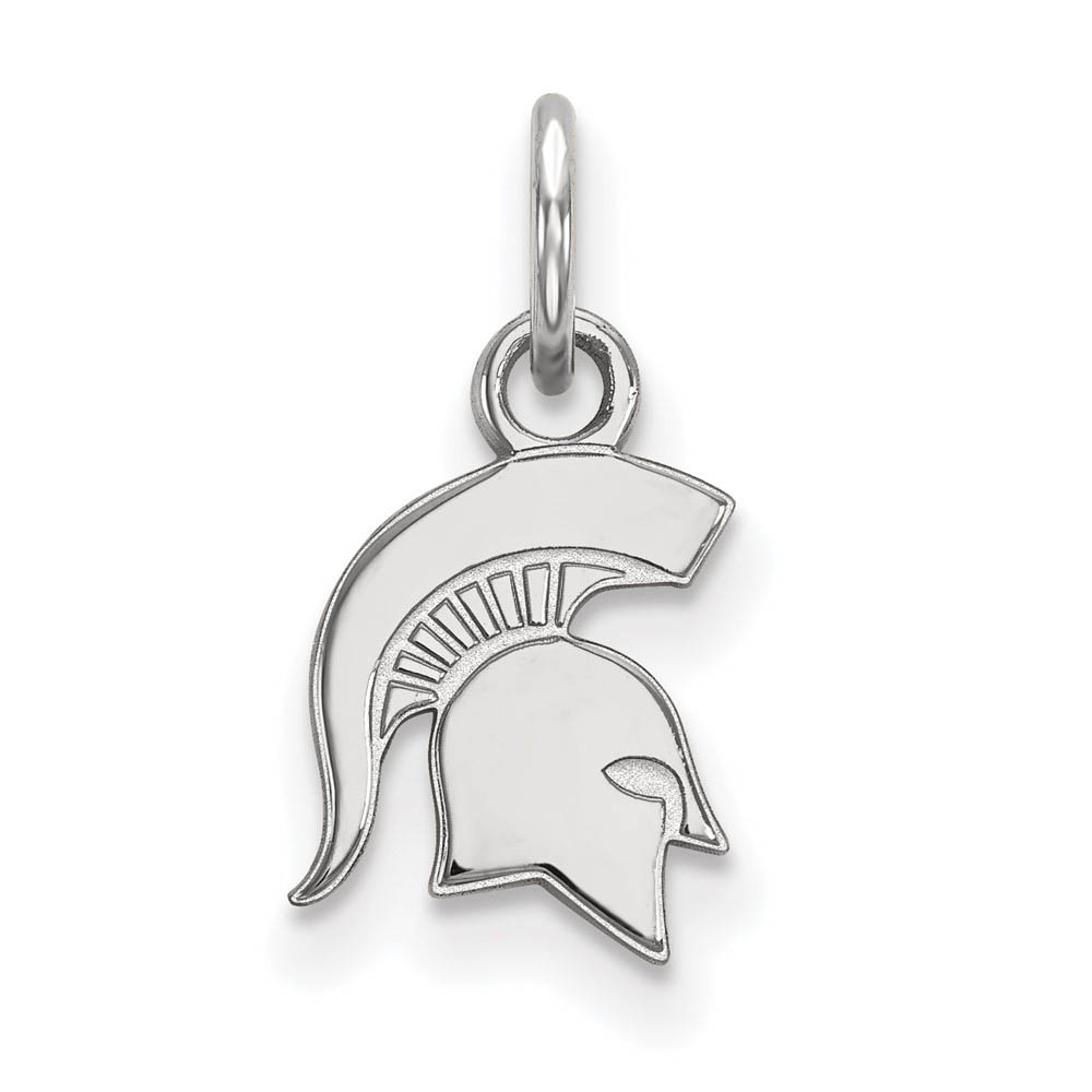 Sterling Silver Michigan State (Tiny) Logo Charm or Pendant