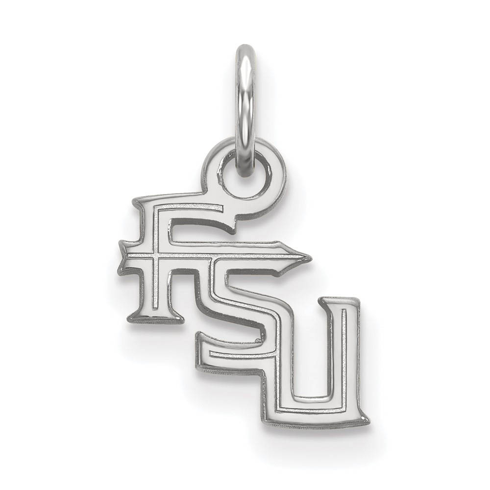 Sterling Silver Florida State (Tiny) 'FSU' Charm or Pendant
