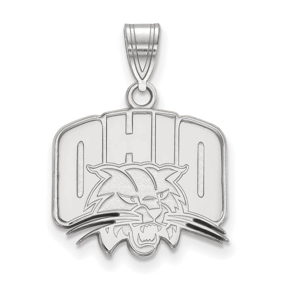 10k White Gold Ohio U. Pendant