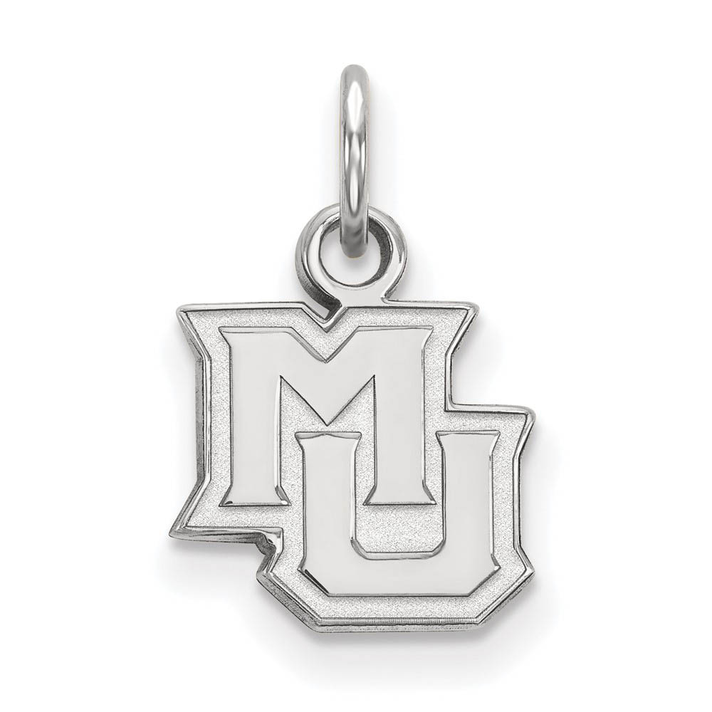 10k White Gold Marquette U (Tiny) Charm or Pendant