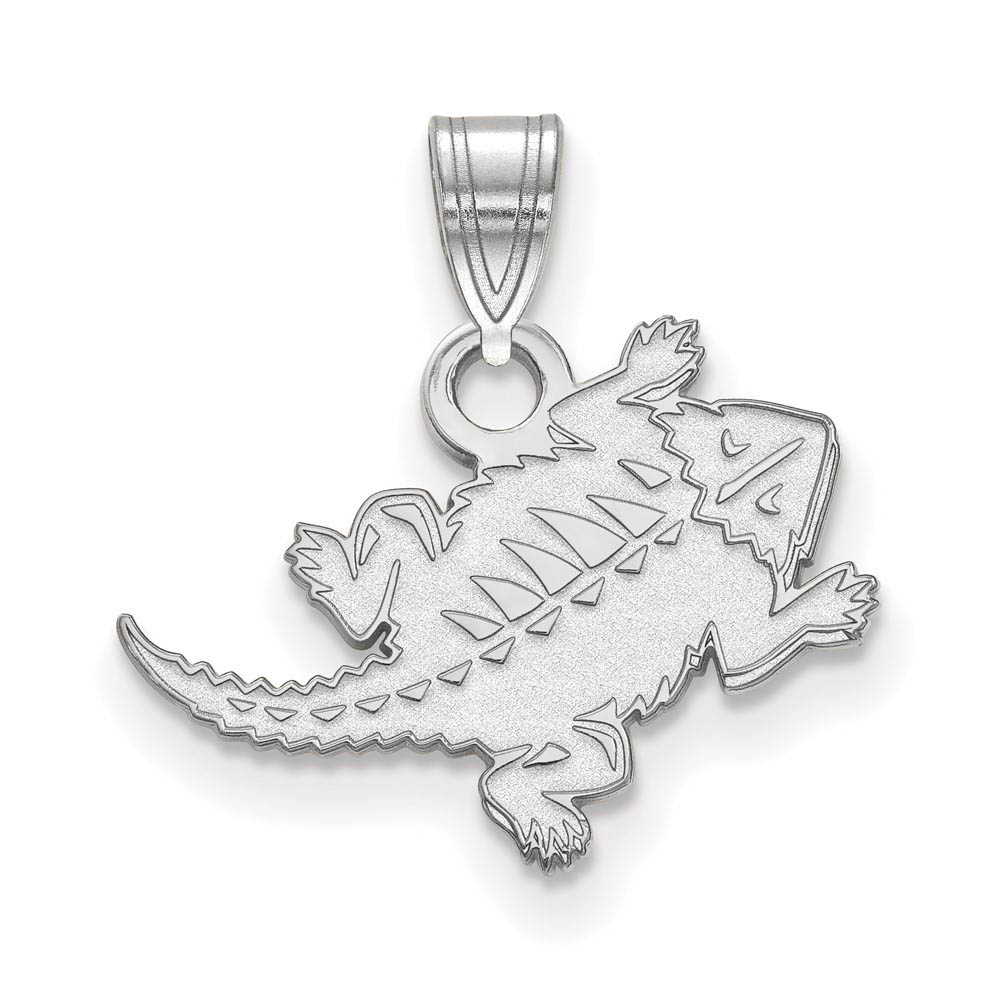 10k White Gold Texas Christian U. Pendant