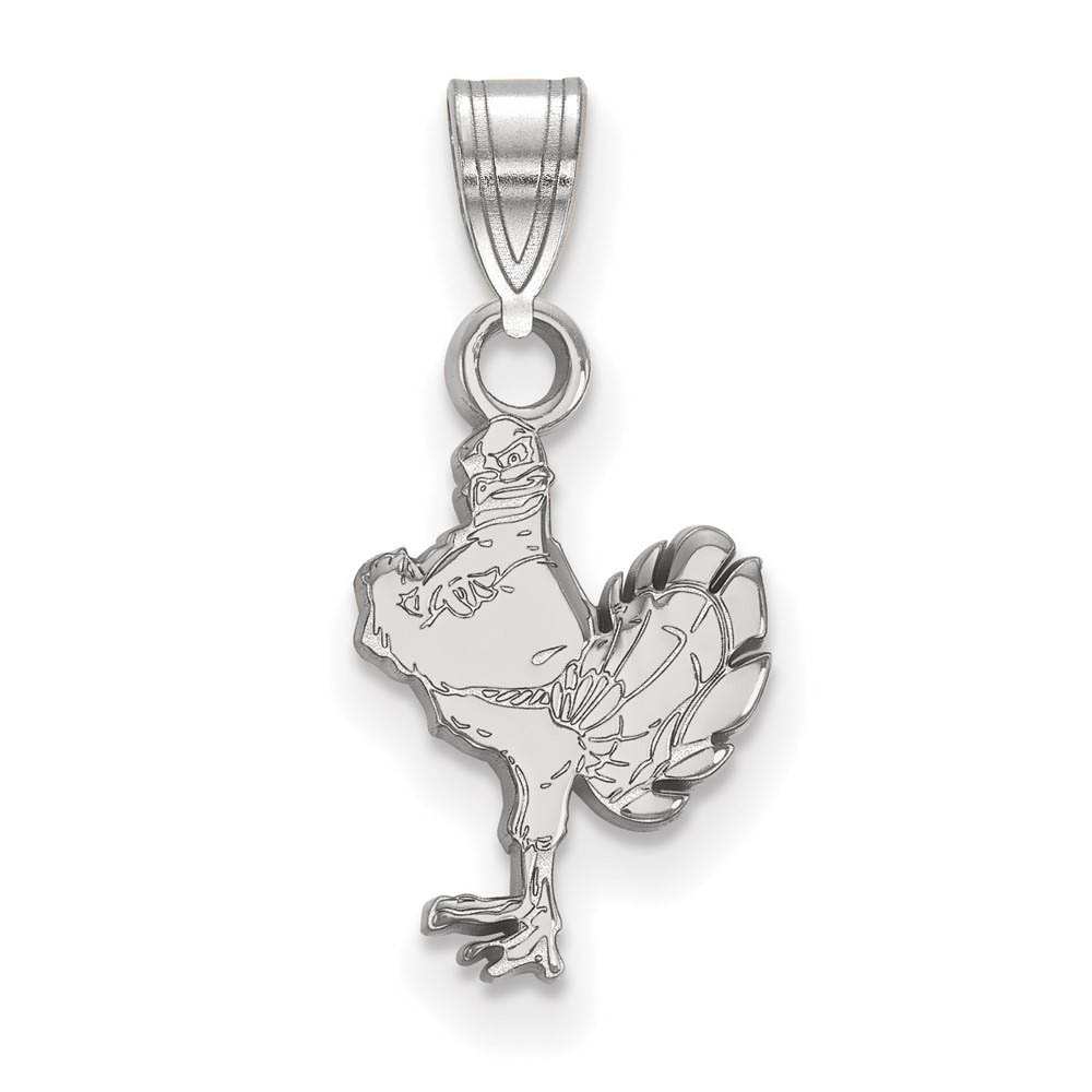 10k White Gold Virginia Tech Mascot Logo Pendant