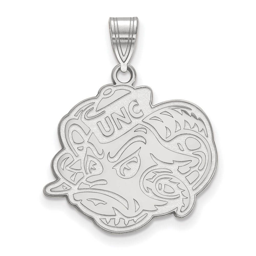 10k White Gold North Carolina Mascot Pendant