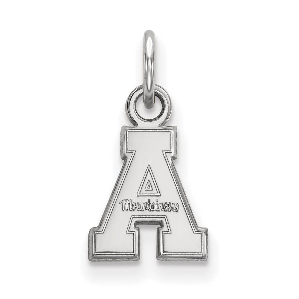 14k White Gold Appalachian State (Tiny) Charm or Pendant