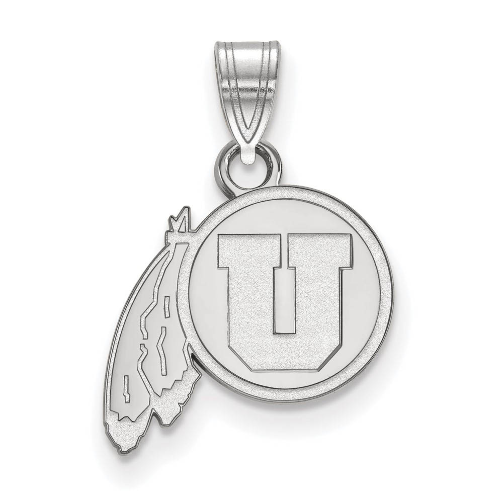 14k White Gold U. of Utah Pendant