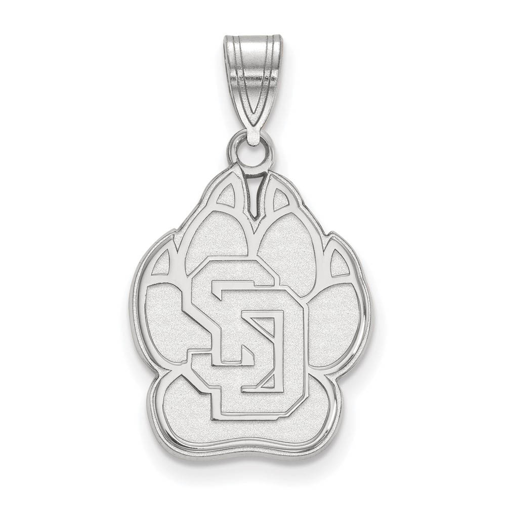 14k White Gold South Dakota Logo Pendant