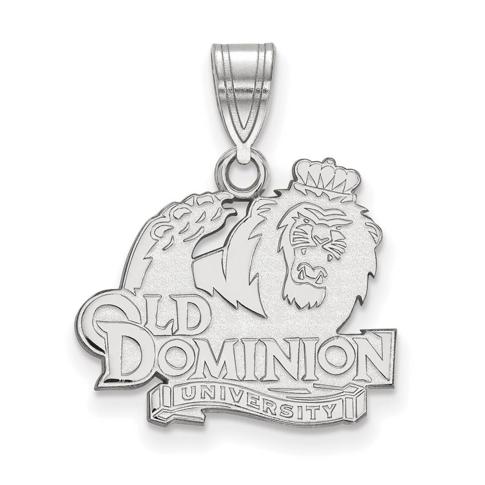 14k White Gold Old Dominion U. Logo Pendant