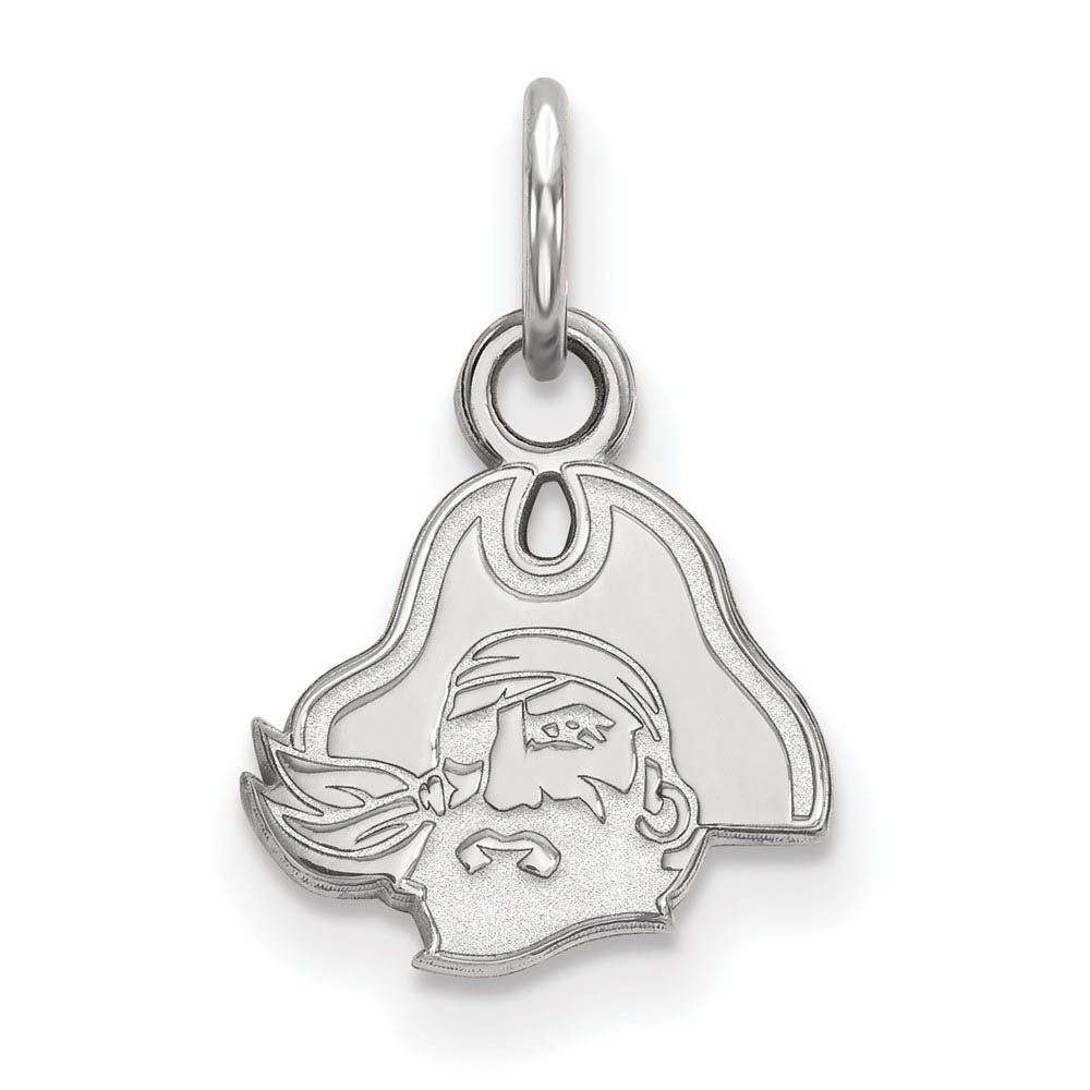 14k White Gold East Carolina U Pirates (Tiny) Charm or Pendant