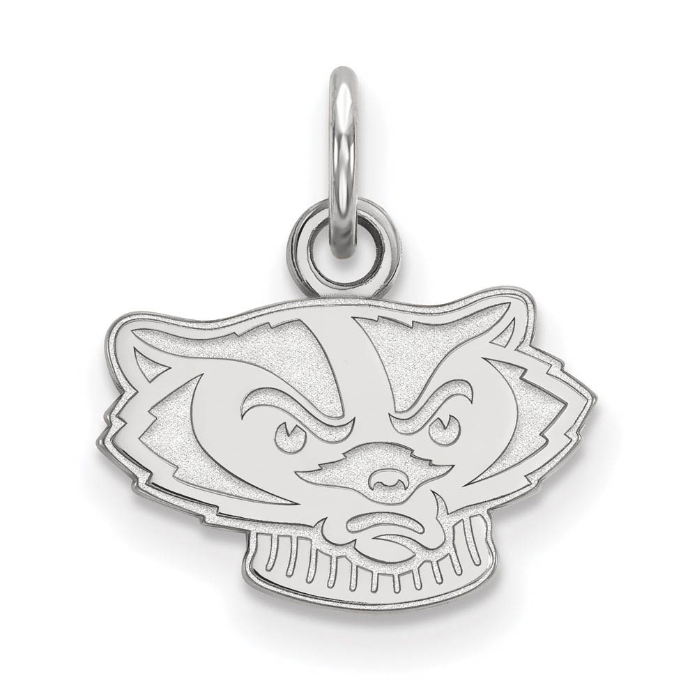 14k White Gold U. of Wisconsin (Tiny) Mascot Charm or Pendant