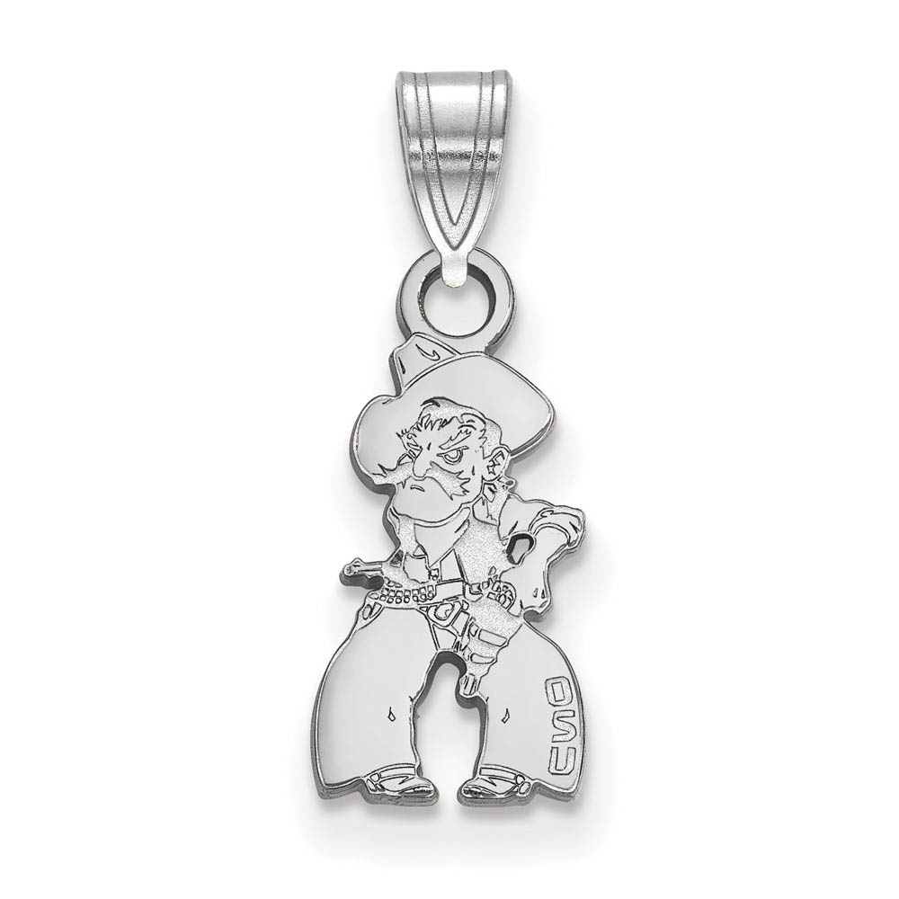 14k White Gold Oklahoma State Mascot Pendant
