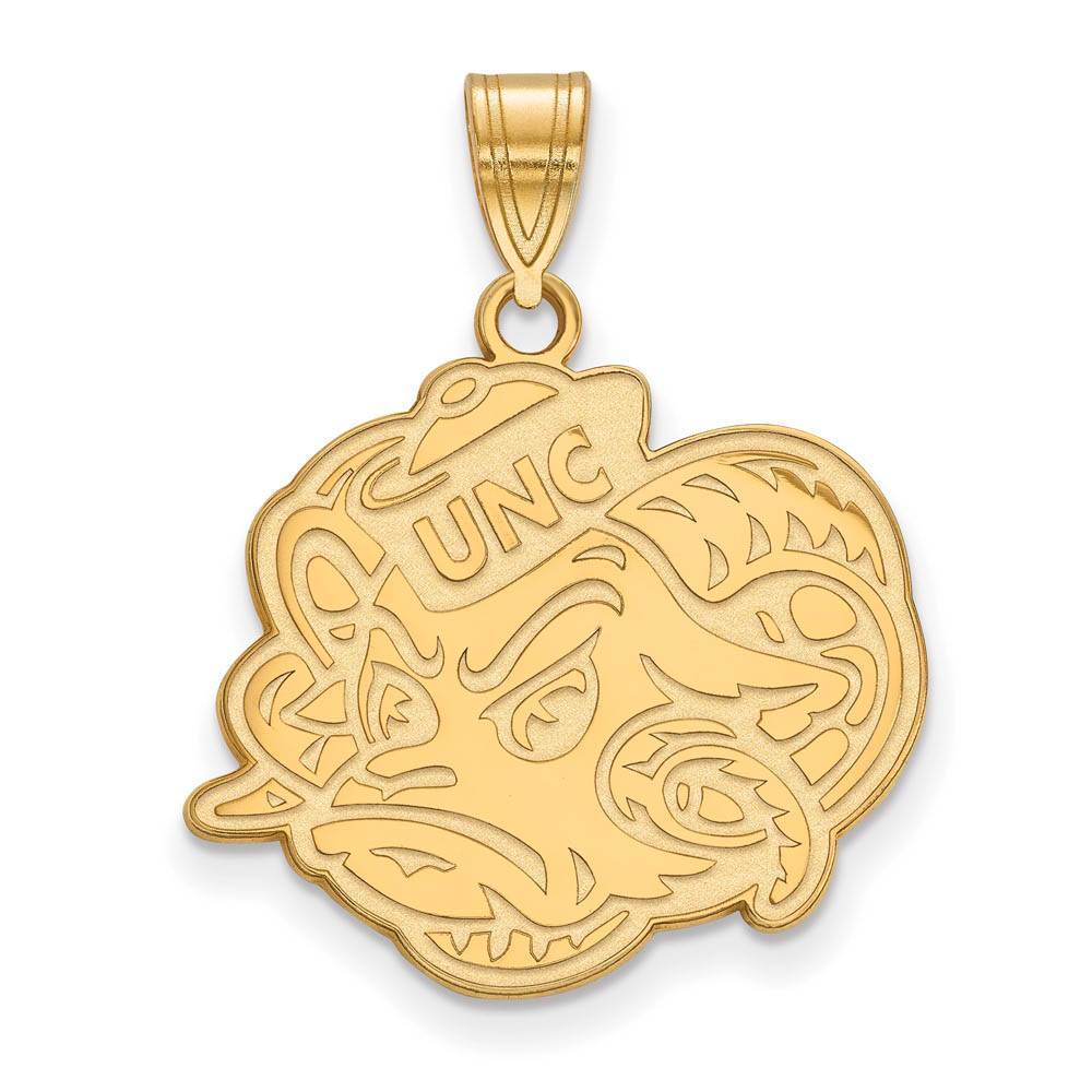 14k Yellow Gold North Carolina Mascot Pendant