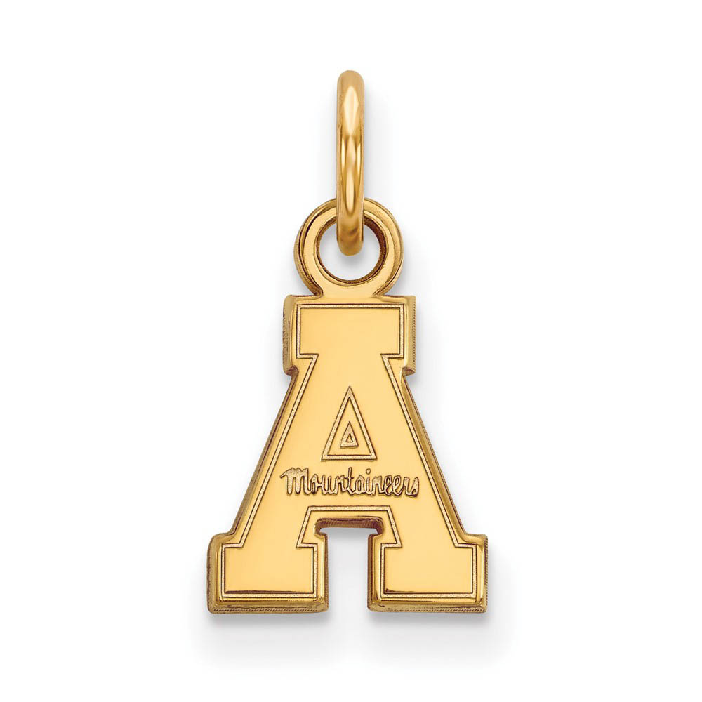 14k Gold Plated Silver Appalachian State (Tiny) Charm or Pendant