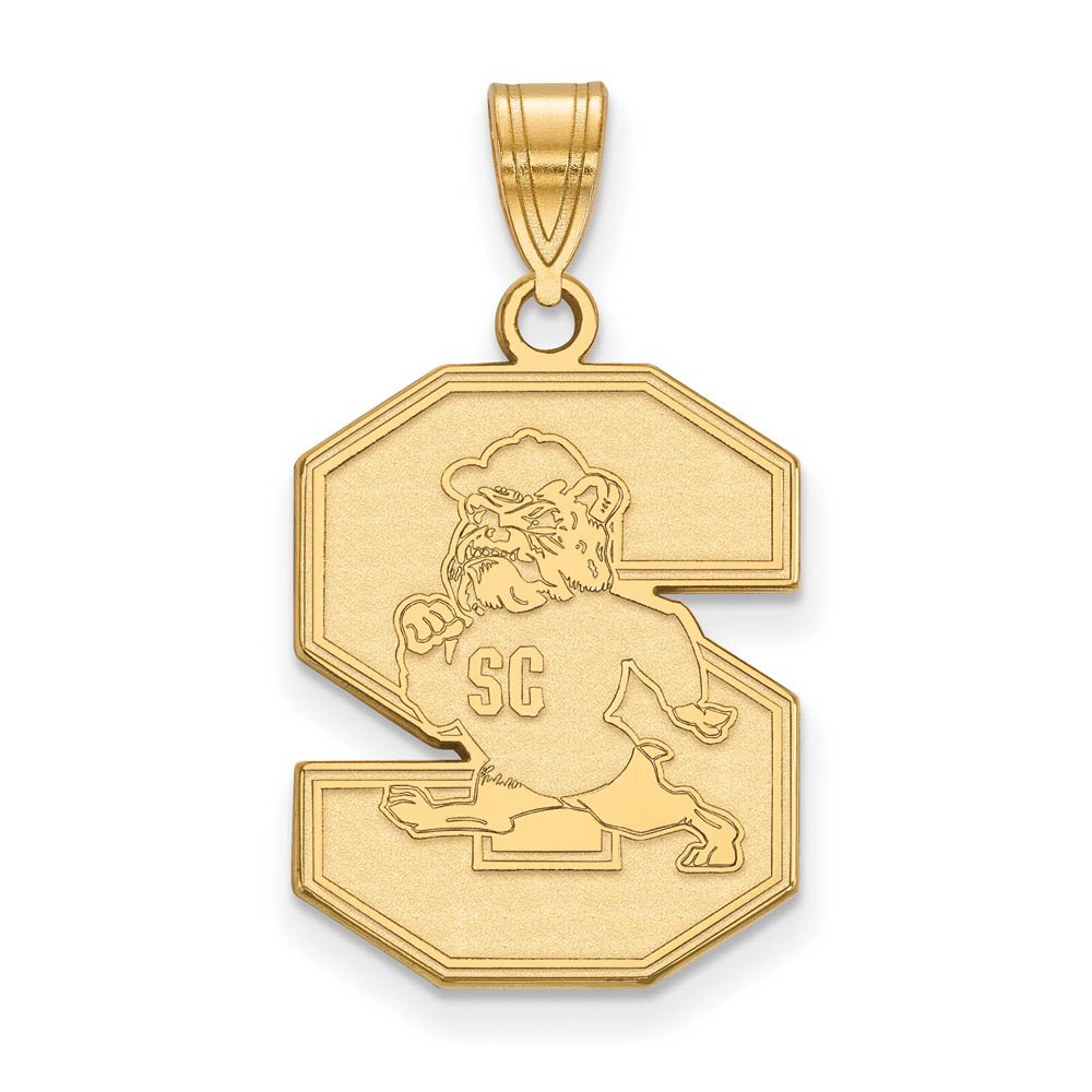 14k Gold Plated Silver South Carolina State Pendant